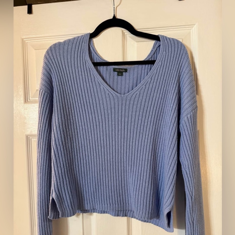 Wild Fable Light Blue Knit Top